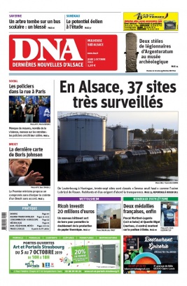 Les Dernières Nouvelles d'Alsace N°20191003 du 03 octobre 2019 à télécharger sur iPad