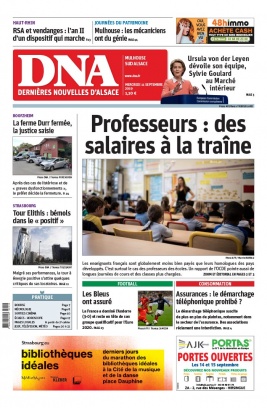 Les Dernières Nouvelles d'Alsace N°20190911 du 11 septembre 2019 à télécharger sur iPad