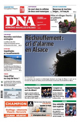 Les Dernières Nouvelles d'Alsace N°20210730 du 30 juillet 2021 à télécharger sur iPad