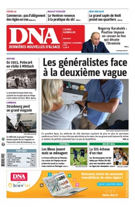 Les Dernières Nouvelles d'Alsace N°20201111 du 11 novembre 2020 à télécharger sur iPad