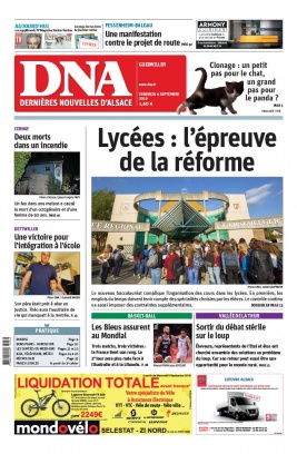 Les Dernières Nouvelles d'Alsace N°20190906 du 06 septembre 2019 à télécharger sur iPad