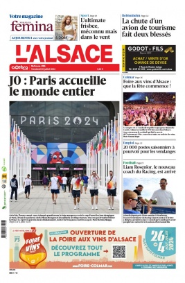 Lisez L'Alsace - Mulhouse du 26 juillet 2024 sur ePresse.fr