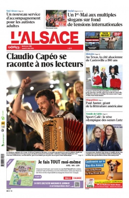 L'Alsace N°20240502 du 02 mai 2024 à télécharger sur iPad