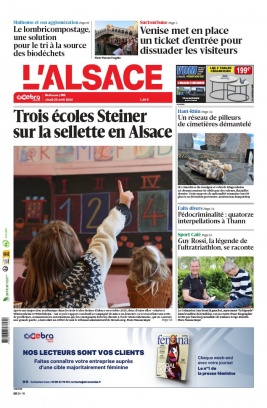 L'Alsace N°20240425 du 25 avril 2024 à télécharger sur iPad