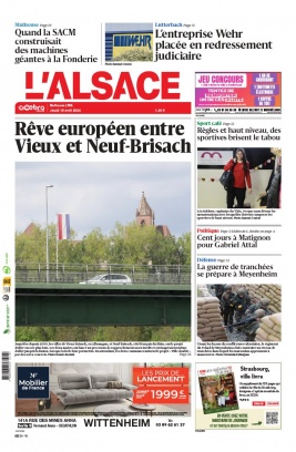 L'Alsace N°20240418 du 18 avril 2024 à télécharger sur iPad