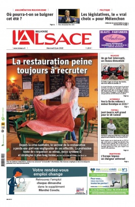 L'Alsace N°20220608 du 08 juin 2022 à télécharger sur iPad