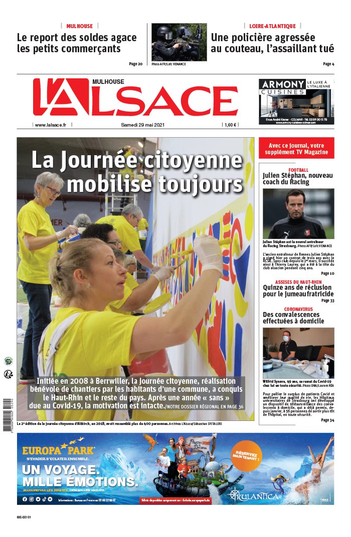 L'Alsace N°20210529 du 29 mai 2021 à télécharger sur iPad