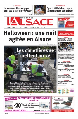L'Alsace N°20191102 du 02 novembre 2019 à télécharger sur iPad