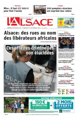 L'Alsace N°20190908 du 08 septembre 2019 à télécharger sur iPad