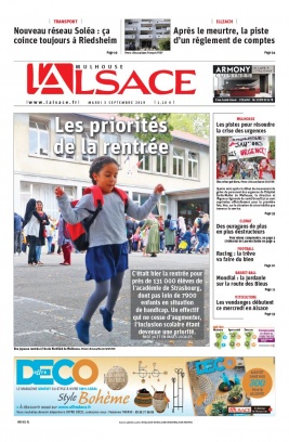 L'Alsace N°20190903 du 03 septembre 2019 à télécharger sur iPad