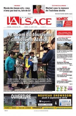 L'Alsace N°20190831 du 31 août 2019 à télécharger sur iPad