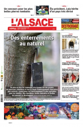 L'Alsace N°20221101 du 01 novembre 2022 à télécharger sur iPad