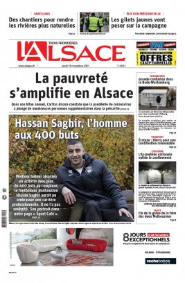 L'Alsace N°20211118 du 18 novembre 2021 à télécharger sur iPad