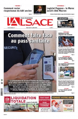 L'Alsace N°20210721 du 21 juillet 2021 à télécharger sur iPad
