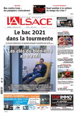L'Alsace N°20210503 du 03 mai 2021 à télécharger sur iPad