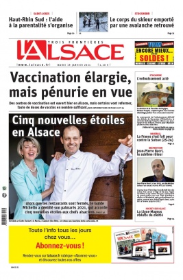 L'Alsace N°20210119 du 19 janvier 2021 à télécharger sur iPad