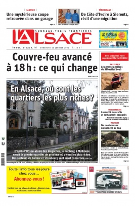 L'Alsace N°20210110 du 10 janvier 2021 à télécharger sur iPad