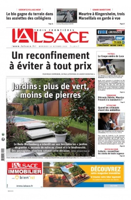L'Alsace N°20201014 du 14 octobre 2020 à télécharger sur iPad