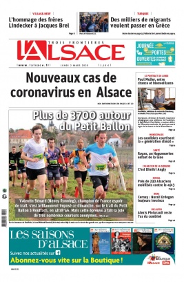 L'Alsace N°20200302 du 02 mars 2020 à télécharger sur iPad