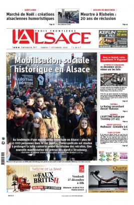 L'Alsace N°20191207 du 07 décembre 2019 à télécharger sur iPad
