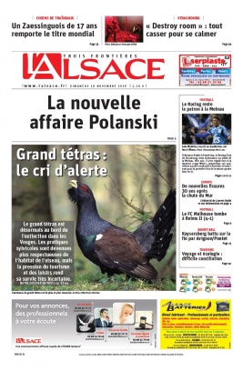 L'Alsace N°20191110 du 10 novembre 2019 à télécharger sur iPad