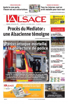 L'Alsace N°20191004 du 04 octobre 2019 à télécharger sur iPad