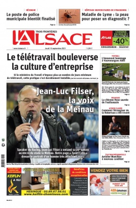 L'Alsace N°20210916 du 16 septembre 2021 à télécharger sur iPad
