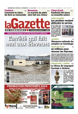 Lisez La Gazette du Comminges du 17 avril 2024 sur ePresse.fr