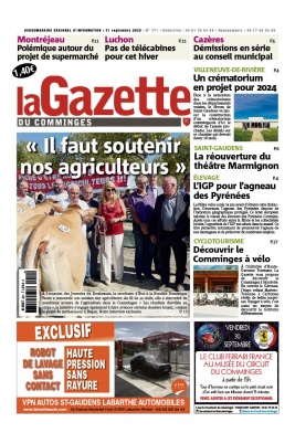 La Gazette du Comminges 21 septembre 2022
