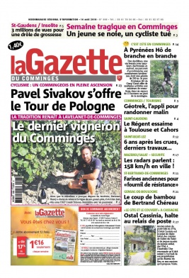 La Gazette du Comminges N°609 du 14 août 2019 à télécharger sur iPad