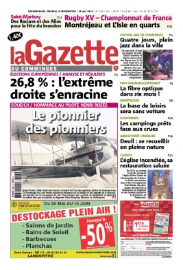 La Gazette du Comminges N°598 du 29 mai 2019 à télécharger sur iPad