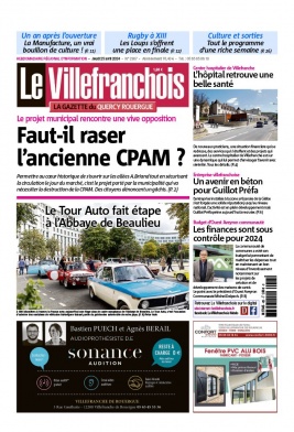 Le Villefranchois N°2307 du 25 avril 2024 à télécharger sur iPad