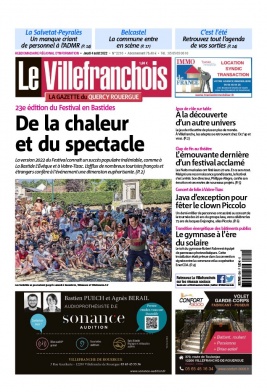 Le Villefranchois N°2217 du 04 août 2022 à télécharger sur iPad