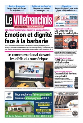 Le Villefranchois N°2124 du 22 octobre 2020 à télécharger sur iPad