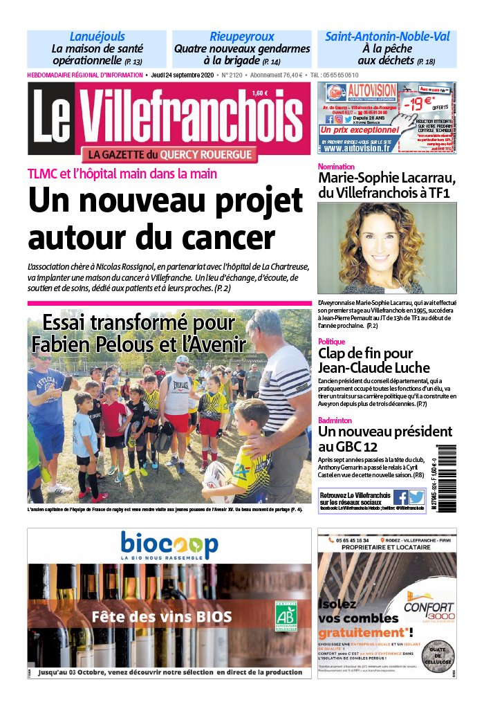 Le Villefranchois 24 septembre 2020 Le Villefranchois du 24 septembre 2020