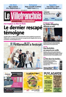 Le Villefranchois N°2058 du 25 juillet 2019 à télécharger sur iPad