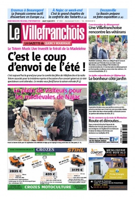 Le Villefranchois N°2052 du 13 juin 2019 à télécharger sur iPad
