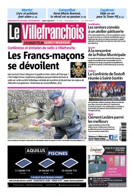 Le Villefranchois N°2039 du 07 mars 2019 à télécharger sur iPad