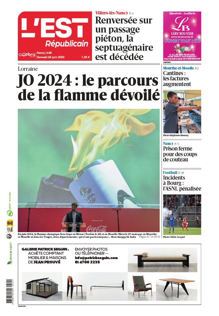 Republicain L'Est Républicain N°20230624 du 24 juin 2023 à télécharger sur iPad