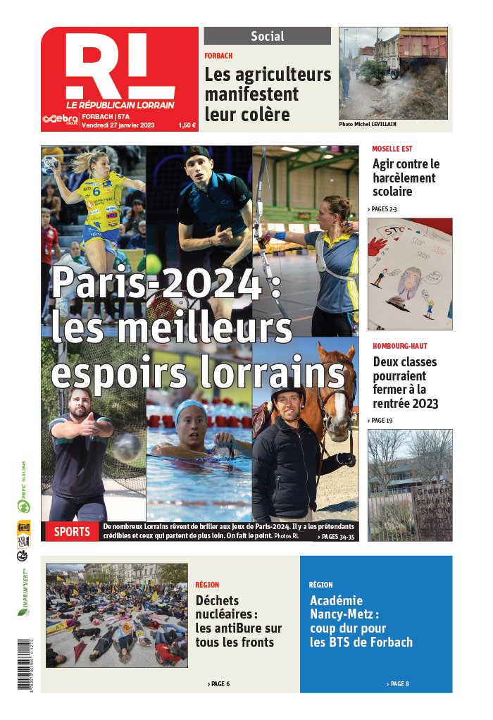 Le Républicain Lorrain N°20230127 du 27 janvier 2023 à télécharger sur iPad