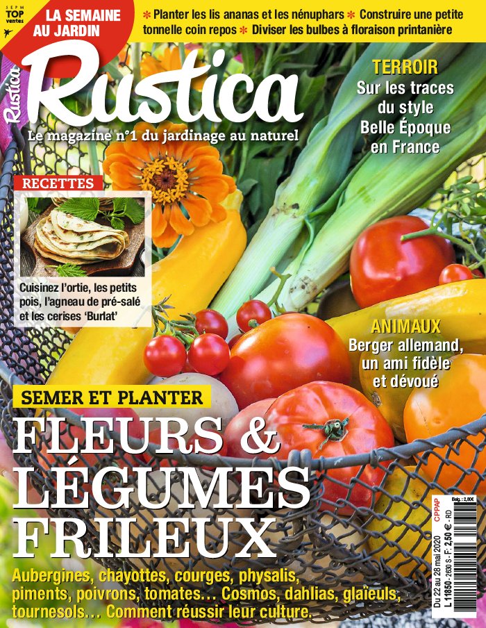 Rustica 22 mai 2020 Abonnement Rustica Pas Cher avec le BOUQUET À LA CARTE ePresse.fr