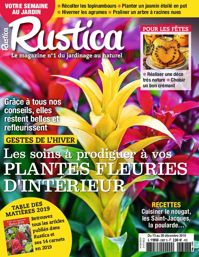Rustica 13 décembre 2019 Abonnement Rustica Pas Cher avec le BOUQUET À LA CARTE ePresse.fr