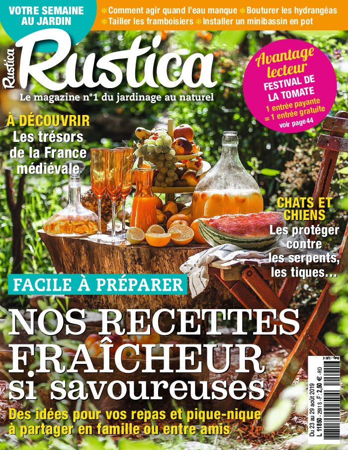 Rustica 23 août 2019 Abonnement Rustica Pas Cher avec le BOUQUET À LA CARTE ePresse.fr