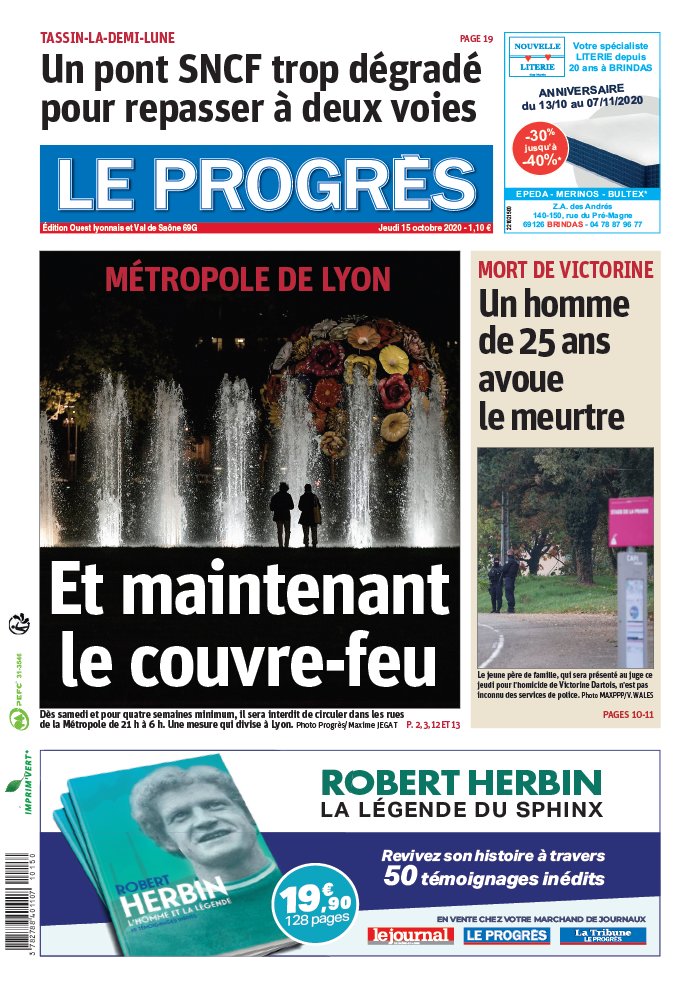 Le Progres N 20201015 Du 15 Octobre 2020 A Telecharger Sur Ipad