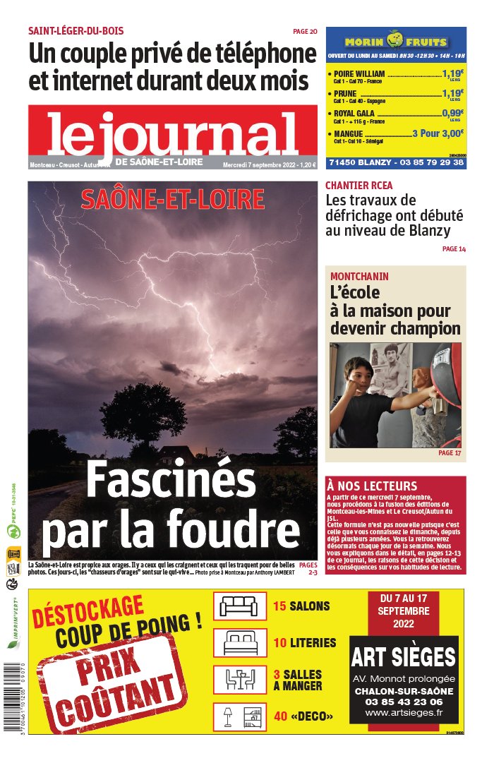 LE JOURNAL DE SA NE ET LOIRE visual data 5