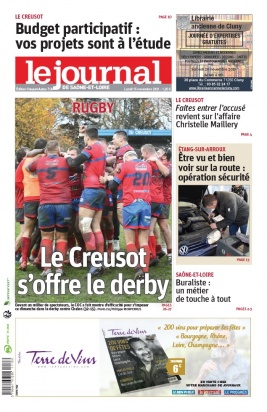 Le Journal de Saône et Loire N°20211115 du 15 novembre 2021 à télécharger sur iPad