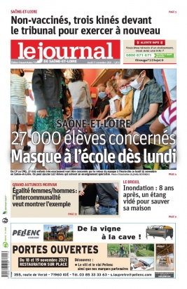 Le Journal de Saône et Loire N°20211111 du 11 novembre 2021 à télécharger sur iPad