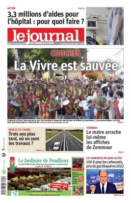 Le Journal de Saône et Loire N°20211022 du 22 octobre 2021 à télécharger sur iPad