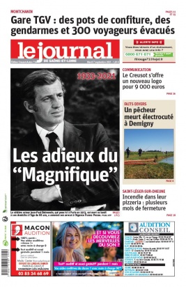 Le Journal de Saône et Loire N°20210907 du 07 septembre 2021 à télécharger sur iPad