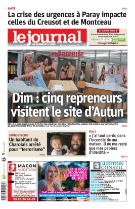 Le Journal de Saône et Loire N°20210901 du 01 septembre 2021 à télécharger sur iPad